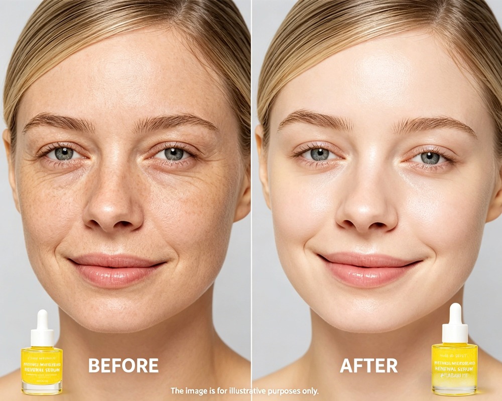 lightweight retinol serum close up