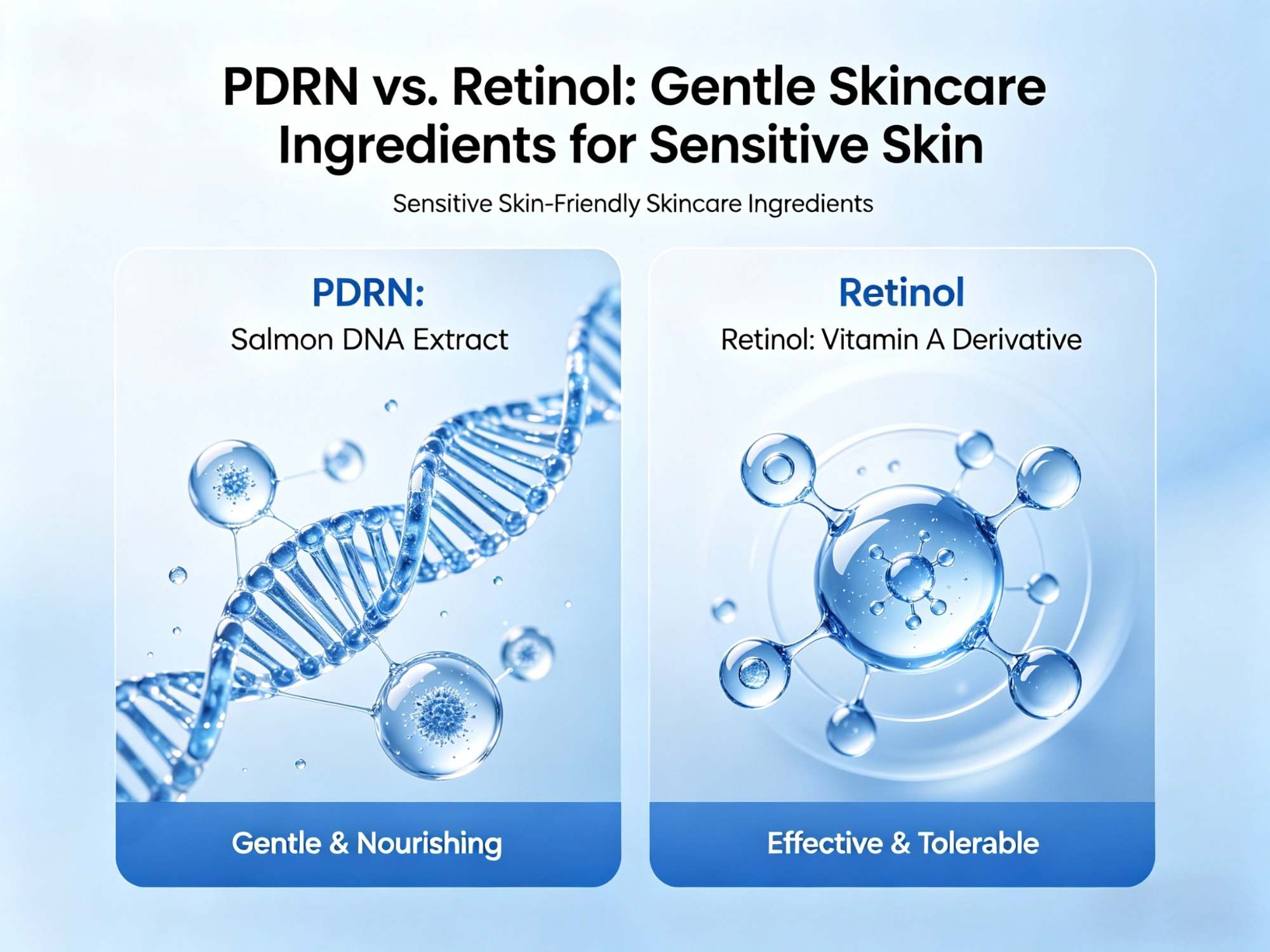 PDRN vs. Retinol: Eine sanfte Alternative für empfindliche Haut – Was Formulierer wissen müssen