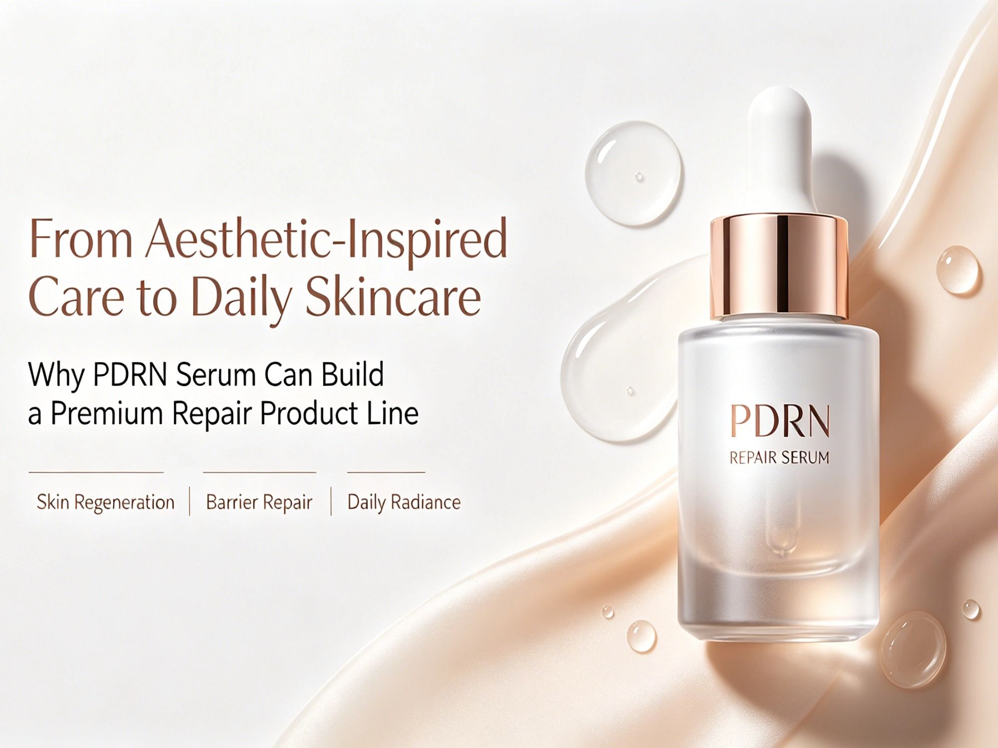 Von ästhetisch inspirierter Pflege bis hin zur täglichen Hautpflege: Warum PDRN Serum eine Premium-Reparaturproduktlinie aufbauen kann
